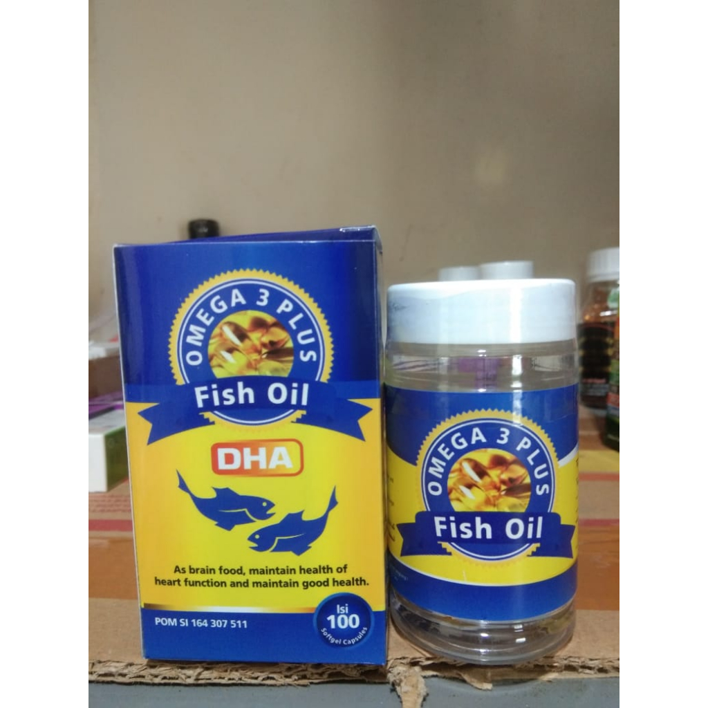Minyak Ikan Omega 3 - kapsul minyak ikan softgel isi 100 - fish oil omega 3