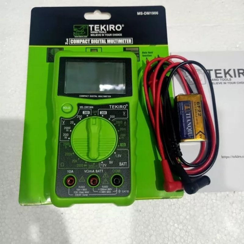 Multi Tester Digital Tekiro MS-DM1906 - Compact Digital Multi Tester Tekiro / Multitester