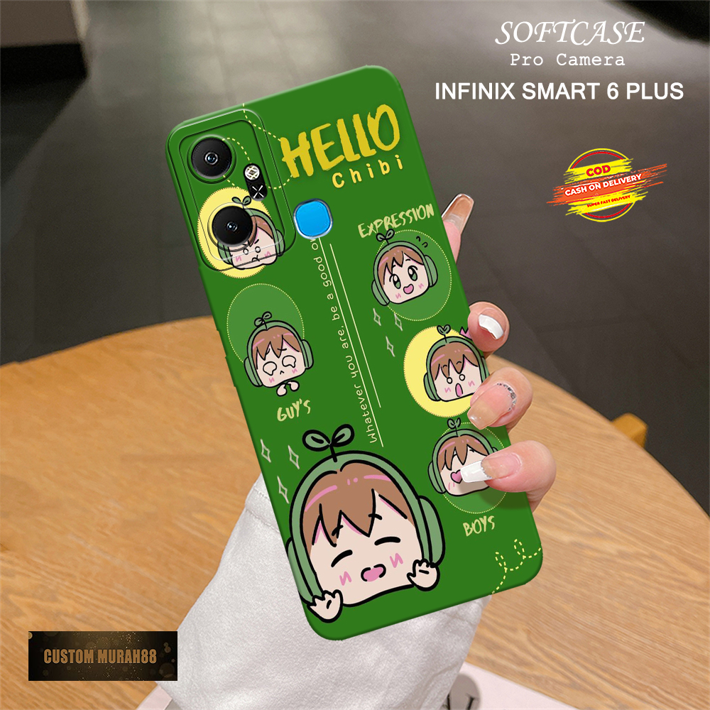Case Infinix Smart 6 Plus - Fashion Case KARTUN - Casing Hp Infinix Smart 6 Plus - Softcase Infinix 