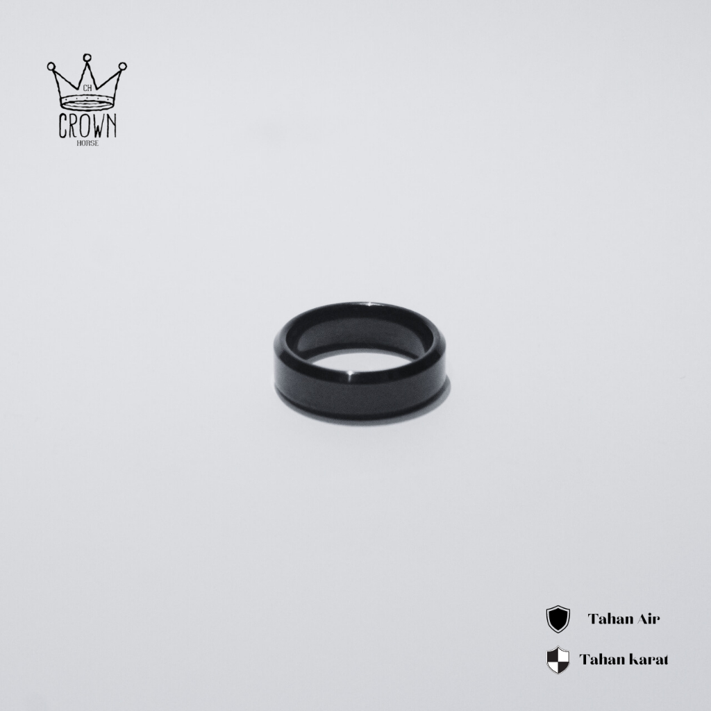 PLAIN BLACK RING // CINCIN TITANIUM  PRIA WANITA // CINCIN PRIA BLACK POLOS BLACK RING / SILVER RING / COUPLE RING / CINCIN COUPLE / CINCIN TITANIUM / CINCIN HITAM POLOS / CINCIN SILVER POLOS /