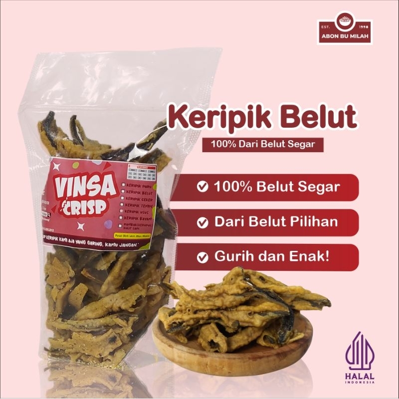 

ABON BU MILAH KERIPIK BELUT ORIGINAL 250 Gram