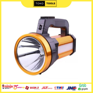 Senter LED Super Terang jumbo Multifungsi Tahan air Waterproof Senter besar cas