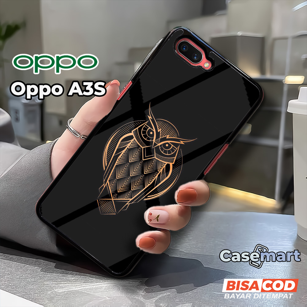 Case OPPO A3S Casing OPPO A3S Casemart [OWL] Case Glossy Case Aesthetic Custom Case Anime Case Hp OP