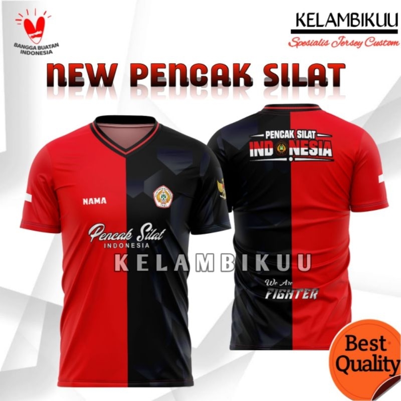 JERSEY PENCAK SILAT INDONESIAPRINTING TERBARU/BAJU KAOS PENCAK SILAT TERBARU/BAJU KAOS MURAH/JERSEY 