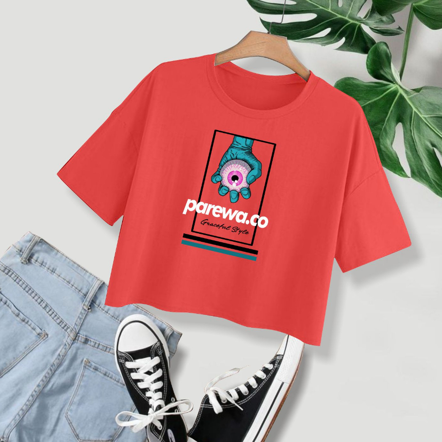 Kaos Crop Wanita Premium Kaos Distro Crop Oversize Kekinian