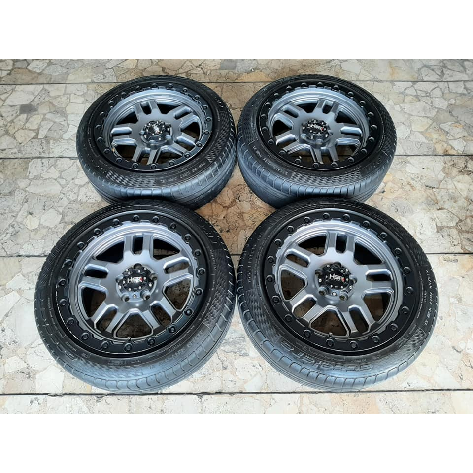 Velg Offroad Hsr Seken Bekas Ring 17x8 Lubang 5x114 Satu Set Ban 215 50 R17 Buat Scross Luxio KIa so