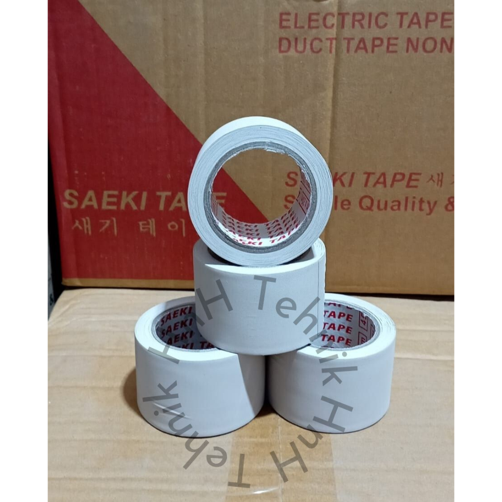 DUCT TAPE NON LEM / LAKBAN / ISOLASI AC MEREK SAEKI | 20M