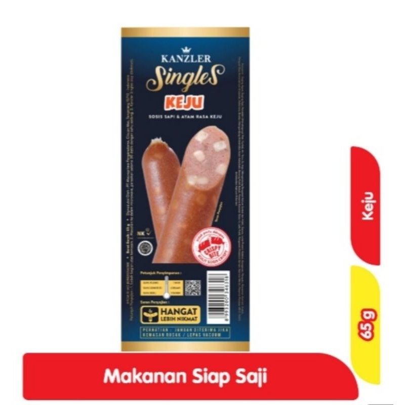 

KANZLER Singles sosis sapi & ayam keju 65gr