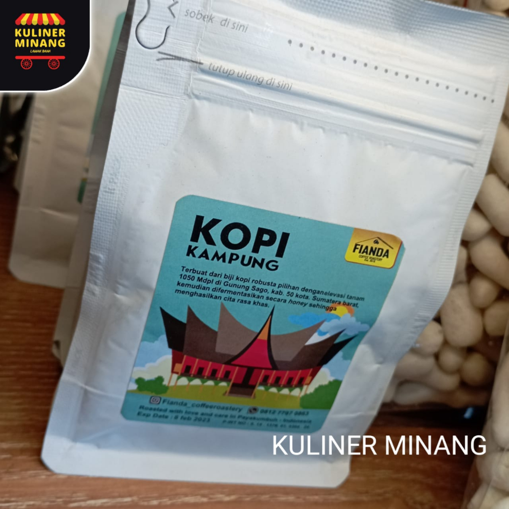 

Kopi BUBUK khas Kampung MURNI Oleh Oleh Cemilan Makanan Payakumbuh Padang Pariaman Jajanan urang awak Snack Kuliner Minang Kabau Murah Gurih Renyah Spicy Resmi 100% Halal Original AX01