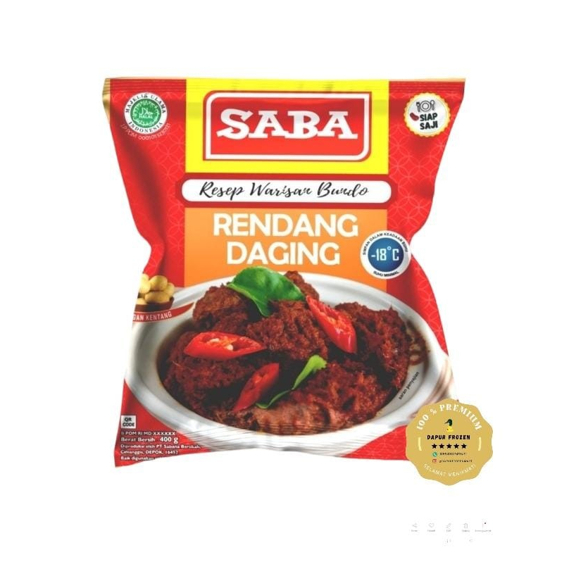 

Saba Lauk Rendang Daging 400gr