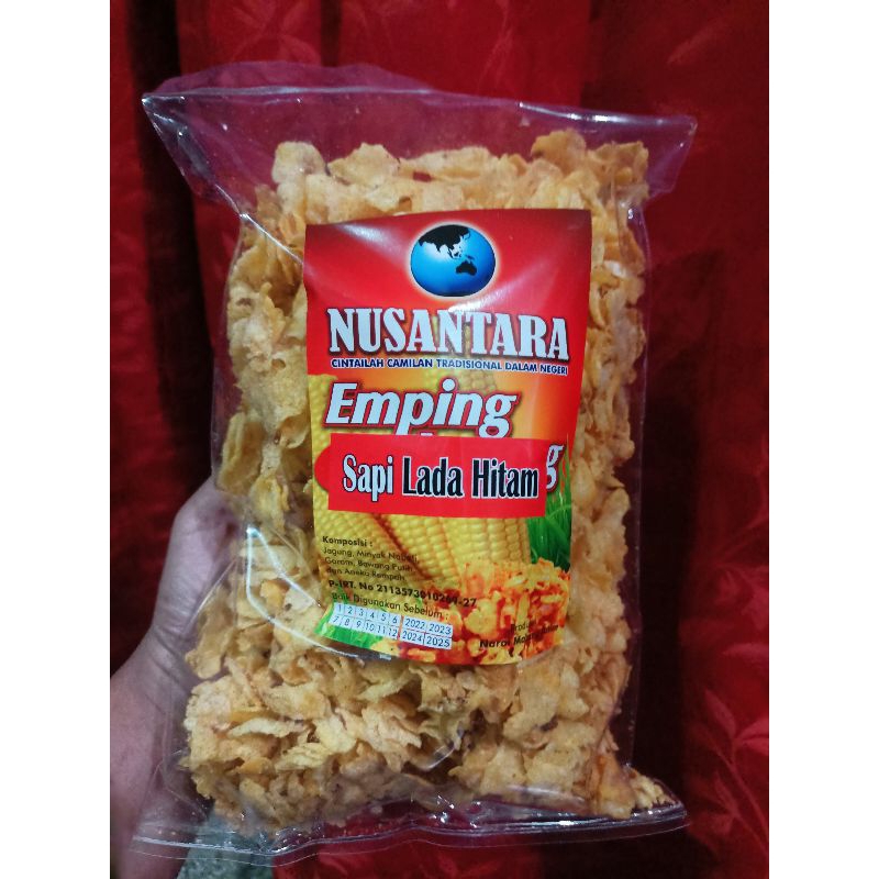 

Camilan Emping jagung Nusantara 200G