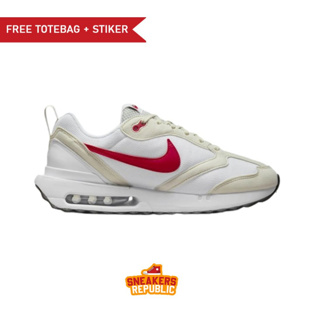 SEPATU NIKE AIR MAX DAWN WHITE RED SNEAKERS ORIGINAL AUTHENTIC SHOES