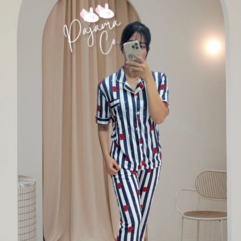 Piyama Wanita Import Karakter Bts V Tata Blue