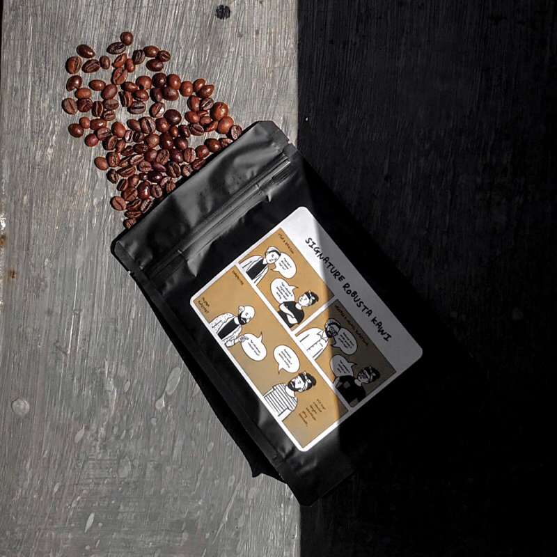 

KOPI ROBUSTA 500gr BIJI | GRADE 1 PETIK MERAH | Roastbean Signature Kawi