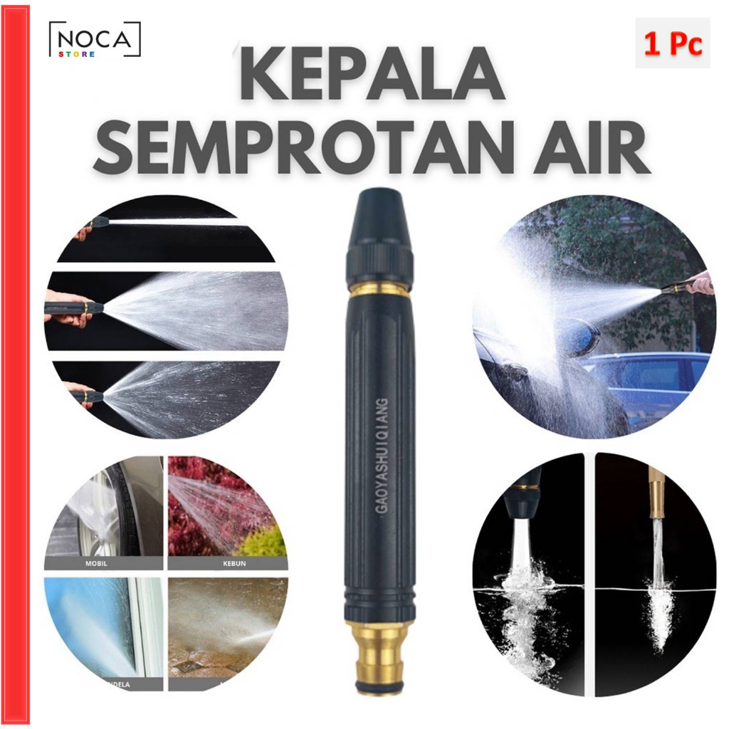 Kepala Semprotan Selang AIR CUCI MOTOR MOBIL Kuningan Spray Stim Head Hose Nozzle Semprot
