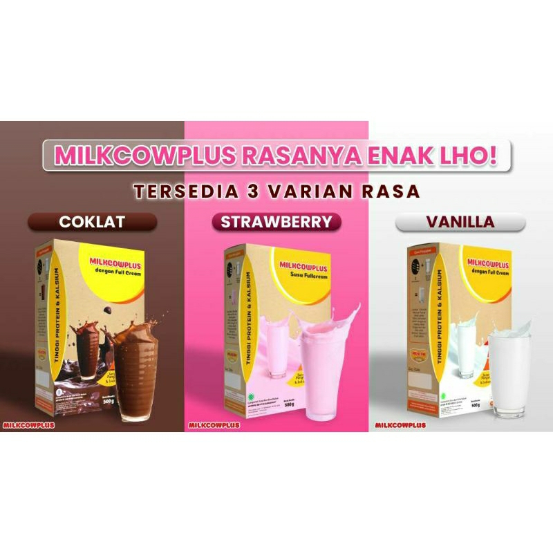 

Milkcow Plus Susu Gemuk dan Peninggi Badan 500 Gram