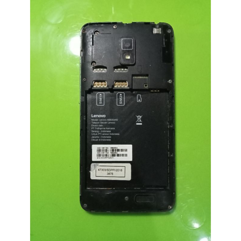mesin Lenovo A6600 hidup normal