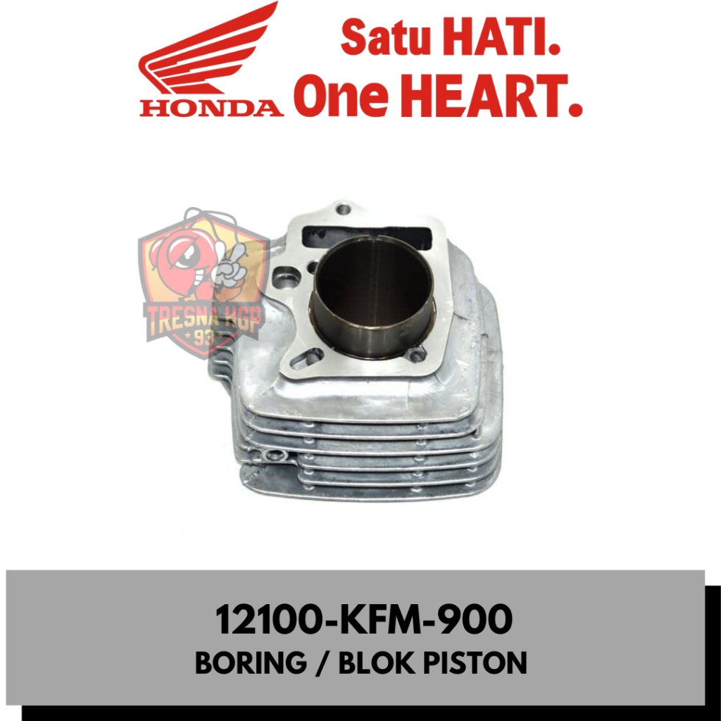 12100-KFM-900 BLOK BORING PISTON LEGENDA REVO KARBU & SUPRA FIT ORIGINAL | CYLINDER COMP 12100KFM900