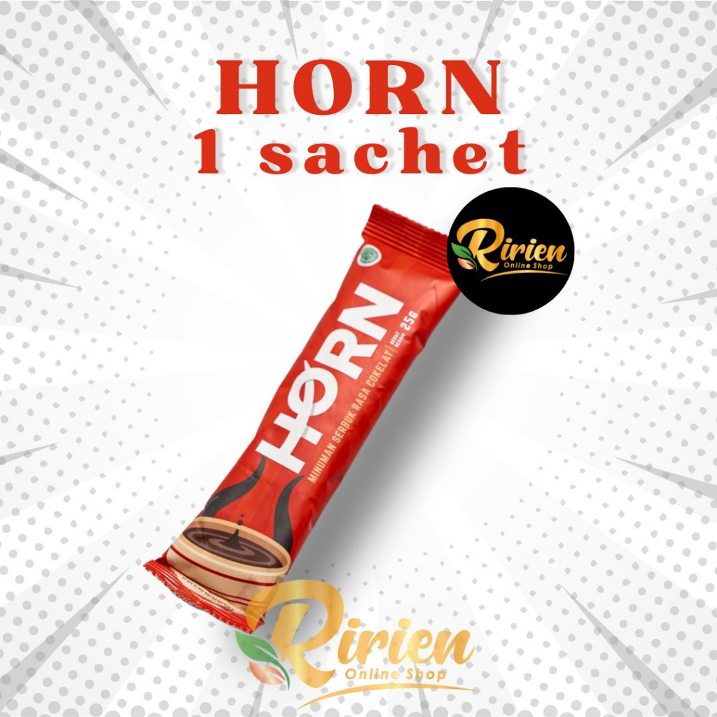 

HORN by dokter Boyke Minuman Suplemen Serbuk Stamina Pria Rasa Cokelat kemasan Sachet Coklat