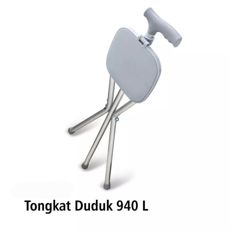 Aurabaik Tongkat Duduk Onemed Kaki Tiga / Tongkat Duduk Berpergian Onemed