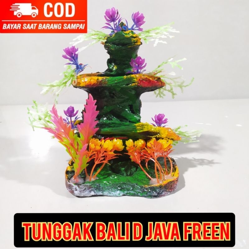 aksesoris aquarium tunggak bali java freen