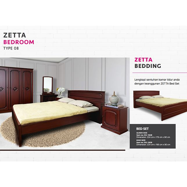 Nakas zetta /bedside table/meja kecil ready makassar promo murah