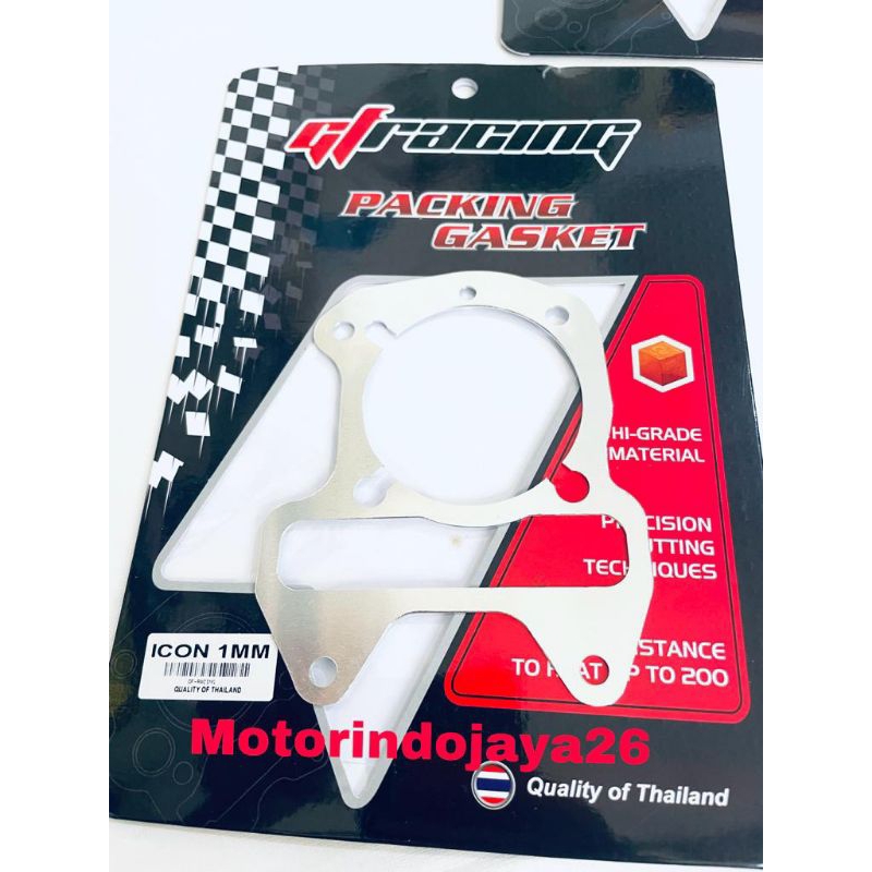 Paking stroke beat paking blok seher almunium beat lama beat karbu 1mm GF Racing