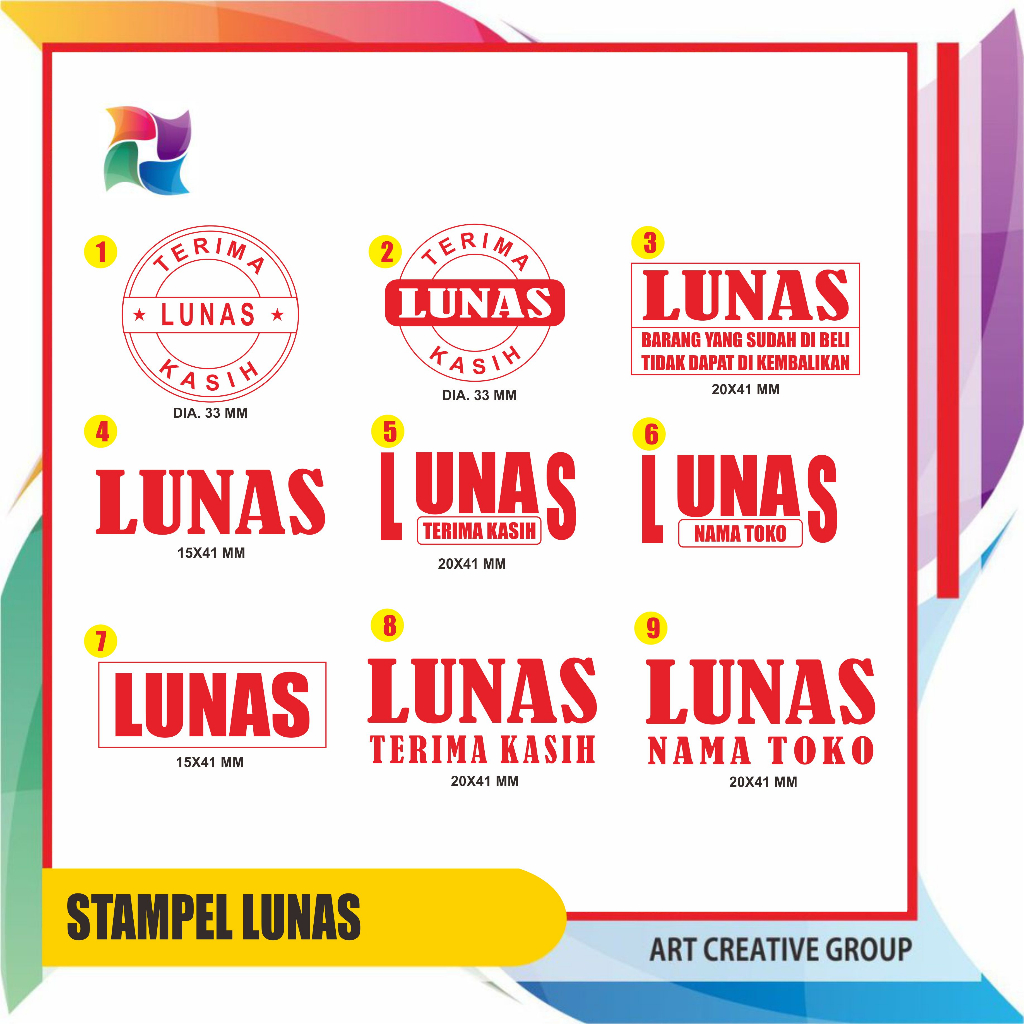 

STEMPEL LUNAS OTOMATIS 1 WARNA MURAH BISA COD