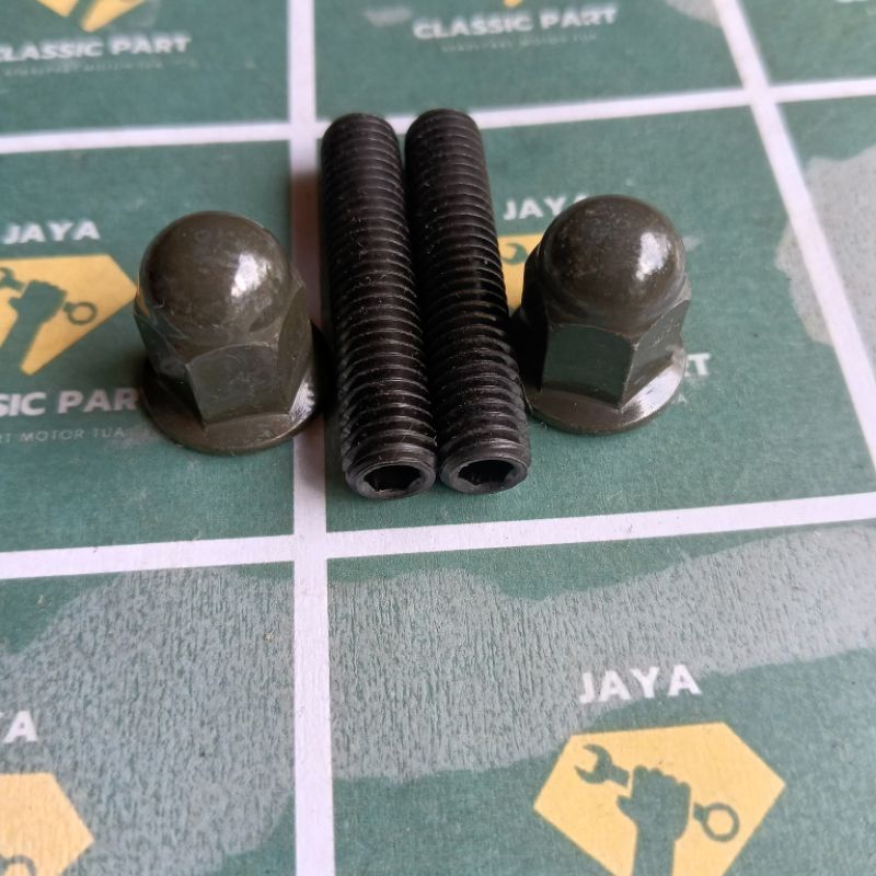 BUT MUR KNALPOT UNIVERSAL KUNCI 12 BAUT L TANAM MUR TOPI PANJANG