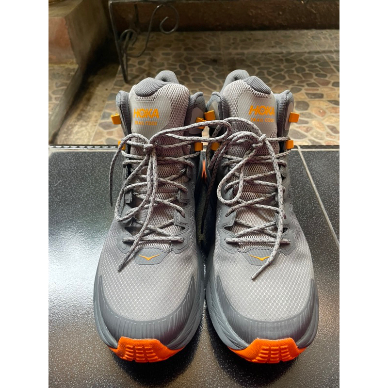 Hoka Trail Code GTX Men's Running Shoes - Castlerock/Persimmon Orange