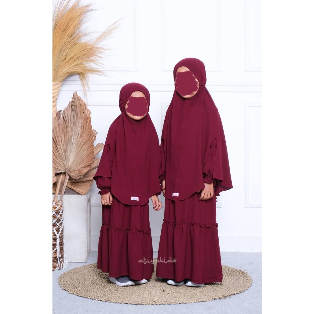 set Kids Gamis Khimar Alesha by Albeera Gerai Amey