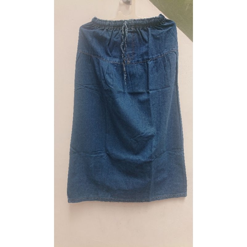 PRELOVED - Rok denim, rok serut, Rok panjang, Bawahan rok, preloved