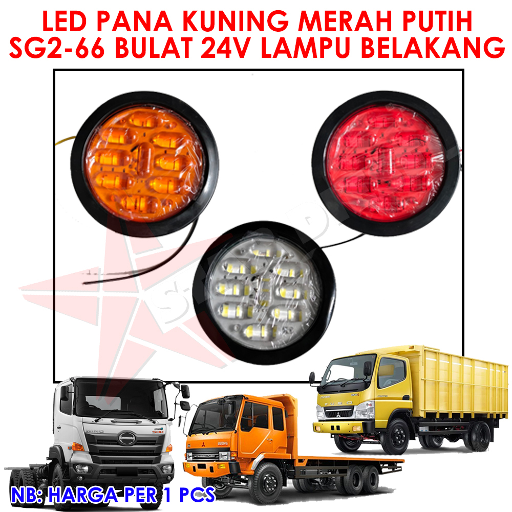 LAMPU STOP UNIVERSAL BULAT LED TRUK SG2-66 DNY-500