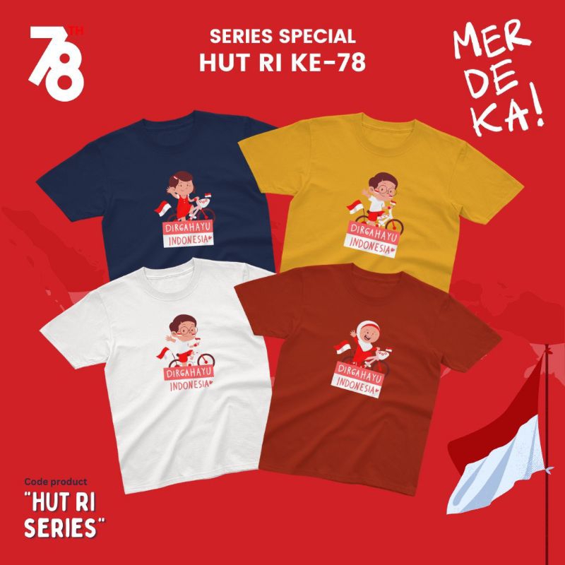 Kaos Anak spesial HUT RI ke78