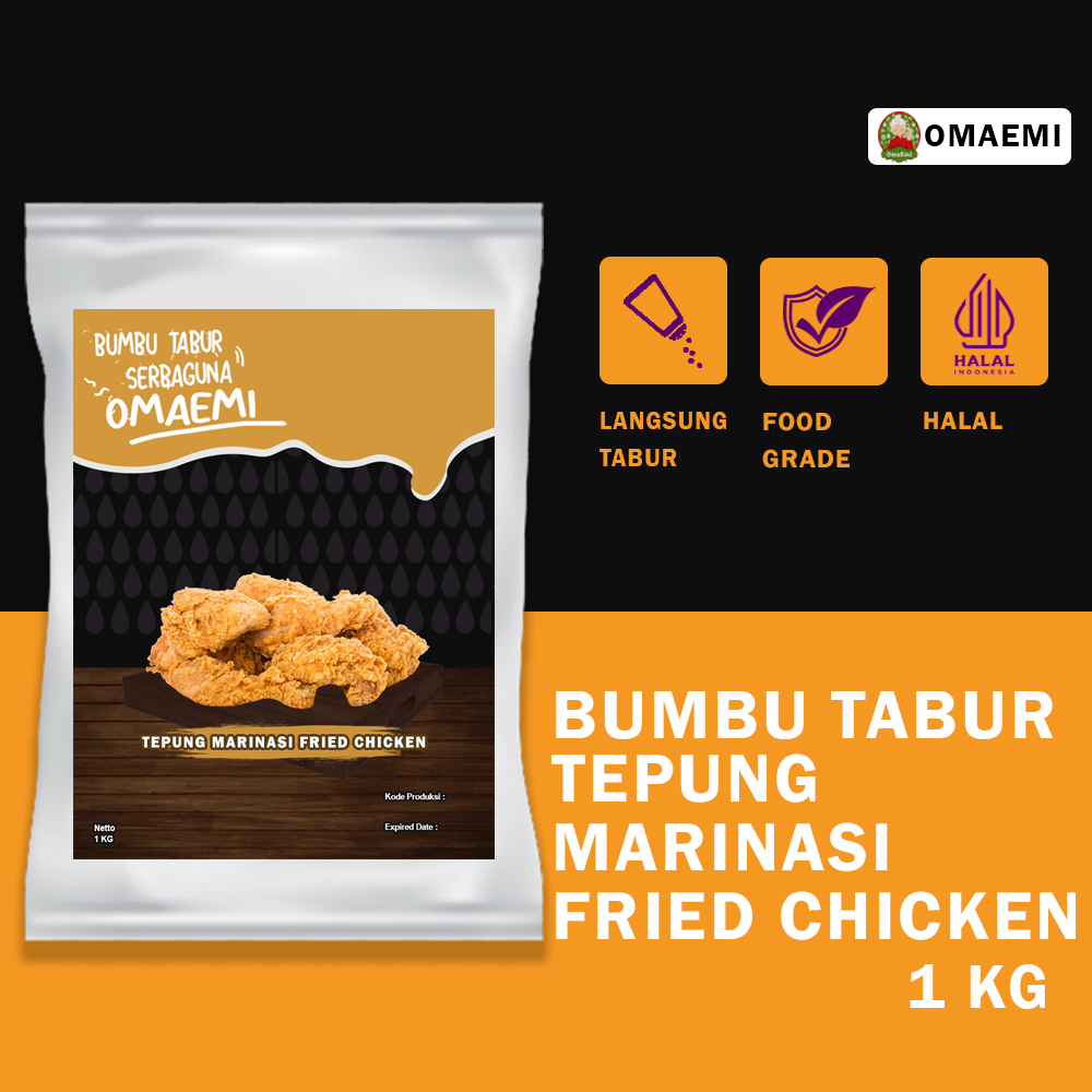 

BUMBU TEPUNG MARINASI FRIED CHICKEN HALAL FOOD GRADE 1 KG