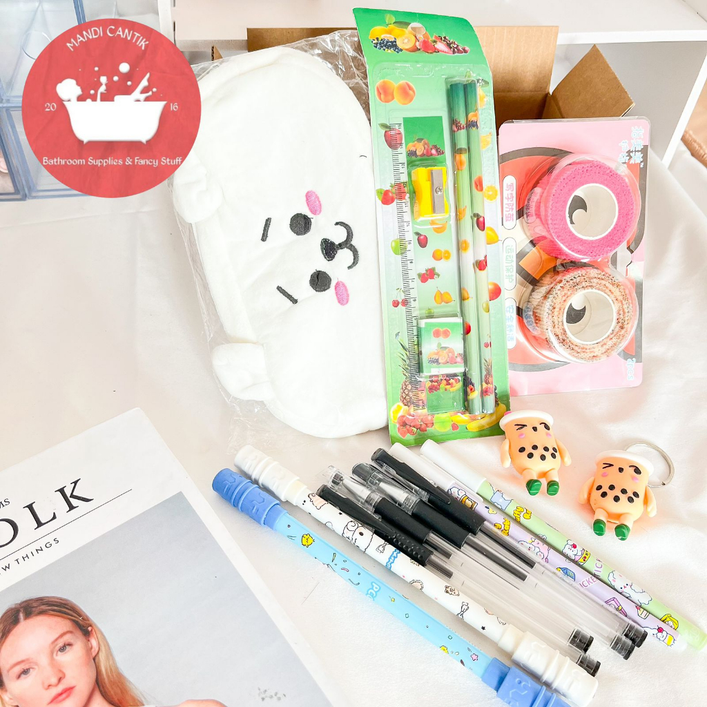 

BOX PAKET ISI ALAT TULIS UKURAN 20X8X8 CM