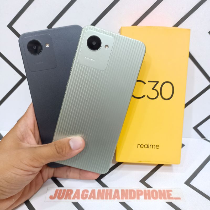 Realme C30 4/64GB + 2/32GB Hp Second Seken Bekas Fullset