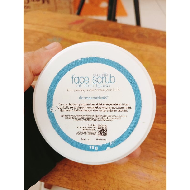 Face Scrub Be White 75 gram