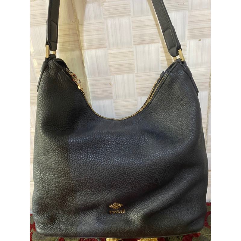 Preloved Tas Gobelini Firenze Gobelini Lavare Hobo Solid Black