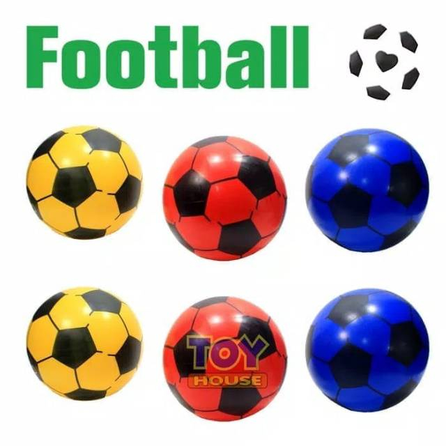 Mainan Anak Bola Karet Motif Bola Sepak Murah