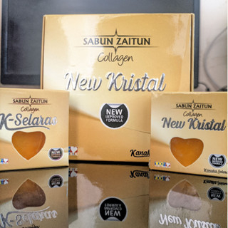 COD 1 BOX ISI 12 PCS SABUN ZAITUN COLLAGEN NEW KRISTAL K-SELARAS ASLI KANAKA SELARAS ORIGINAL