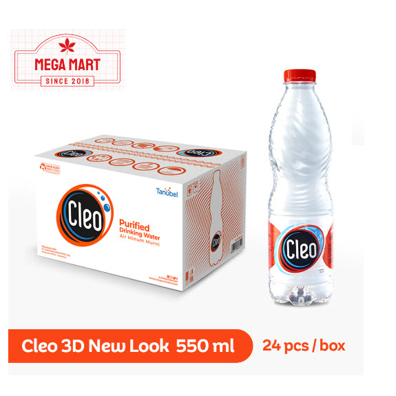 Cleo Botol 550ml Dus (24 Botol)