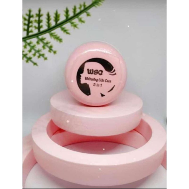 WSC cream whitening skincare free gift
