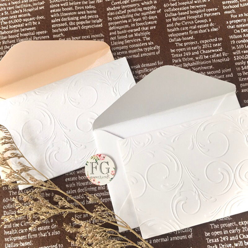 

Amplop Set Kartu Ucapan Embos Fold 5pcs by fgpaper