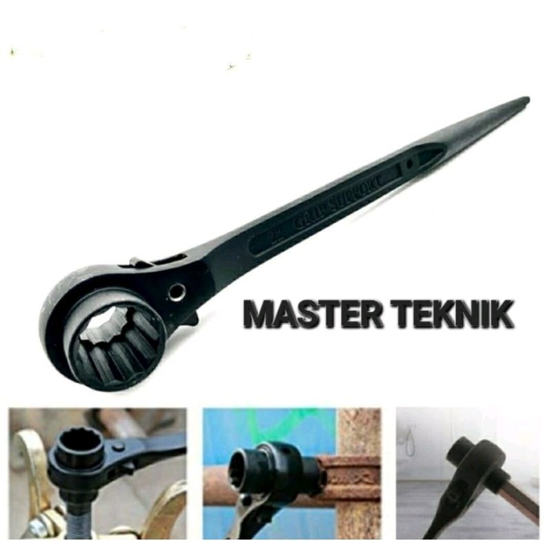 Kunci Ratchet Scaffolding 27 x 32 mm GLORY DOUBLE RATCHET WRENCH SOCK
