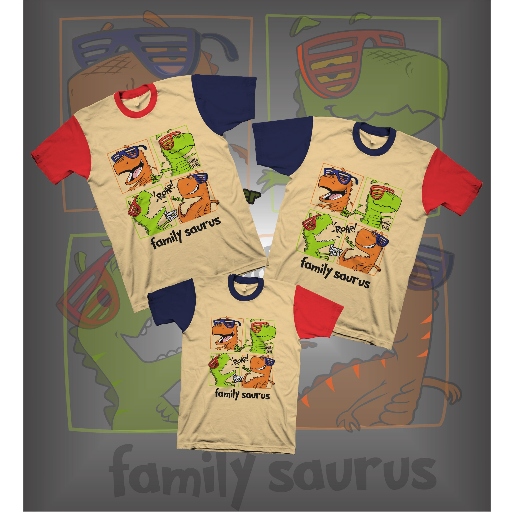 kaos keluarga dino couple