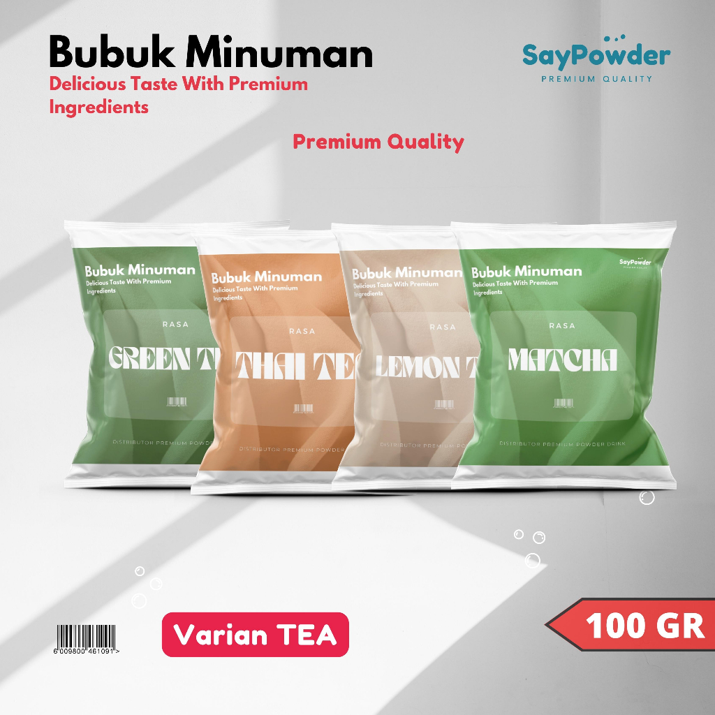 

bubuk minuman rasa tea 100gr green tea thai tea matcha powder serbuk minuman kekinian bubuk minuman aneka rasa serbuk minuman banyak rasa termurah