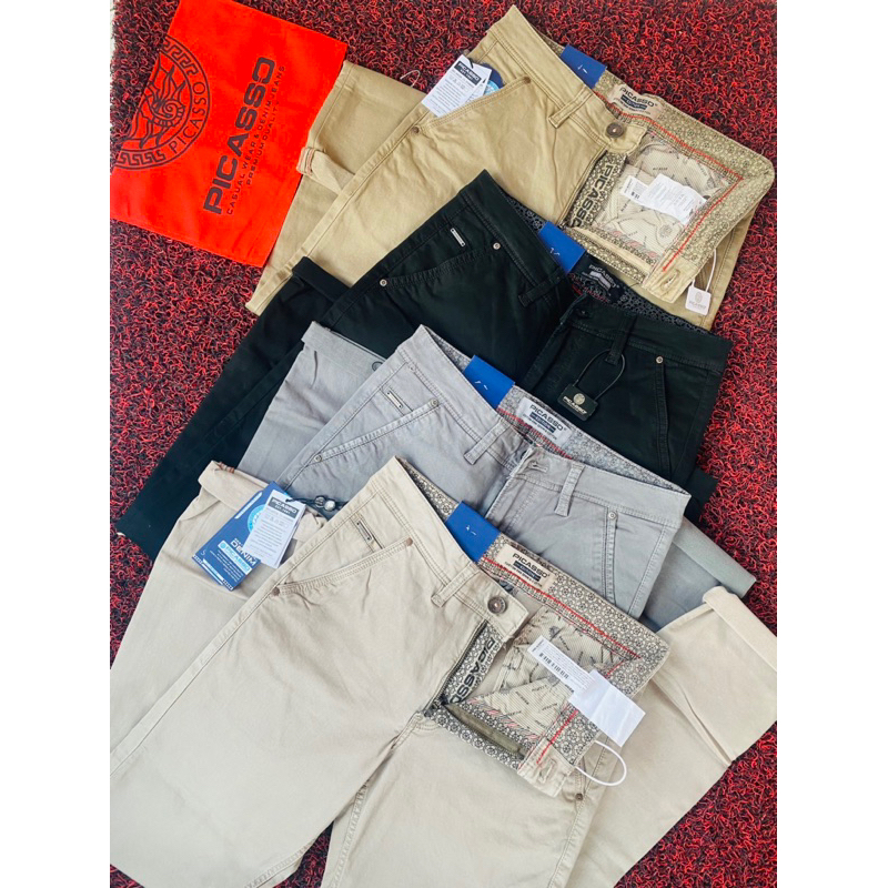 Picasso chinos panjang pria original - Celana picasso chinos - Chinos jumbo big size