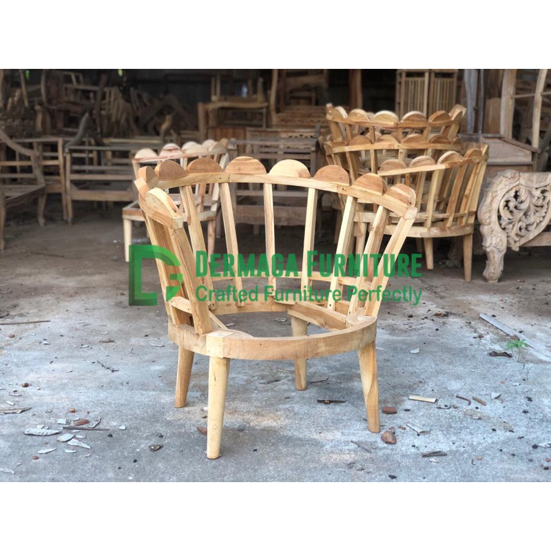 KURSI KERANG BUNGKUS JATI MURAH KURSI PELAMINAN KURSI TAMU DEKORASI PELAMINAN SOFA PELAMINAN DERMAGA
