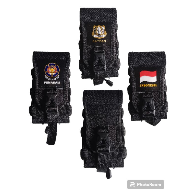 Sarung hp 2slot logo PEMADAM / SATPAM / MERAH PUTIH / POLOS